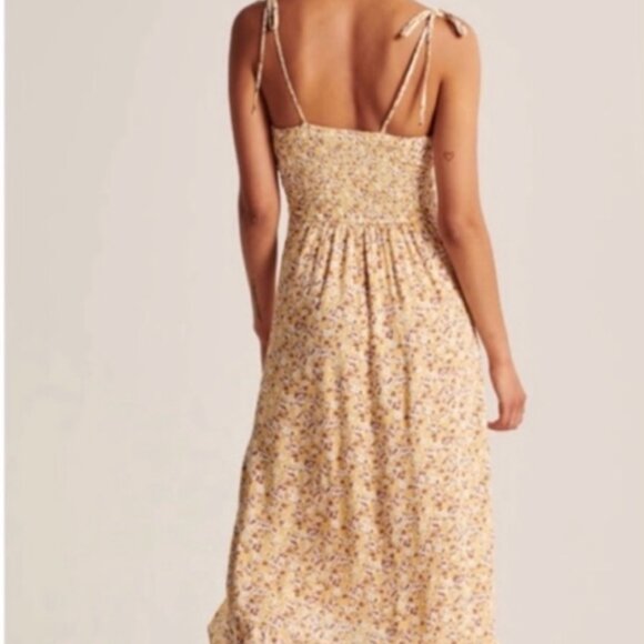 Abercrombie & Fitch Floral Tie-Strap Midi Dress – XS – Excellent Condition - Picture 3 of 6